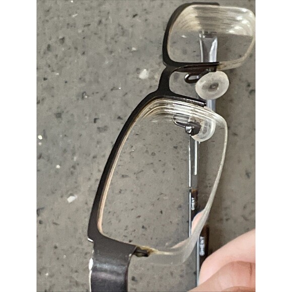 Caravelle By Bulova Ghent Eyeglasses Frames ONLY Dark Gunmetal Brown 50-19-140 - Picture 8 of 9